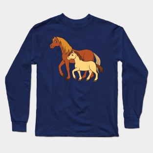 Mother Horse and Foal Long Sleeve T-Shirt